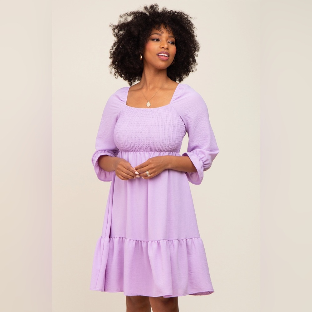 MSK Lilac Long Sleeve Dress